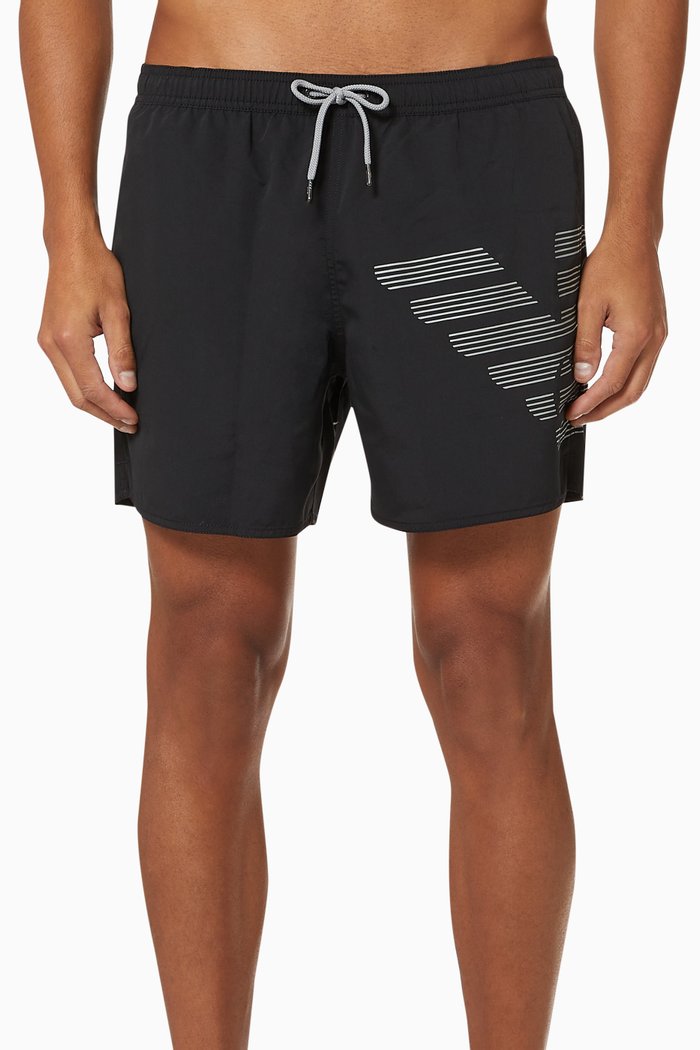 

EA Bold Eagle Swim Shorts, Black