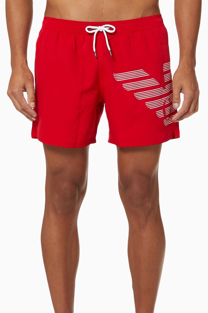 

EA Bold Eagle Swim Shorts, Red
