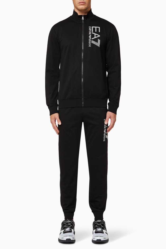 

EA7 Visibility Jersey Tracksuit, Black