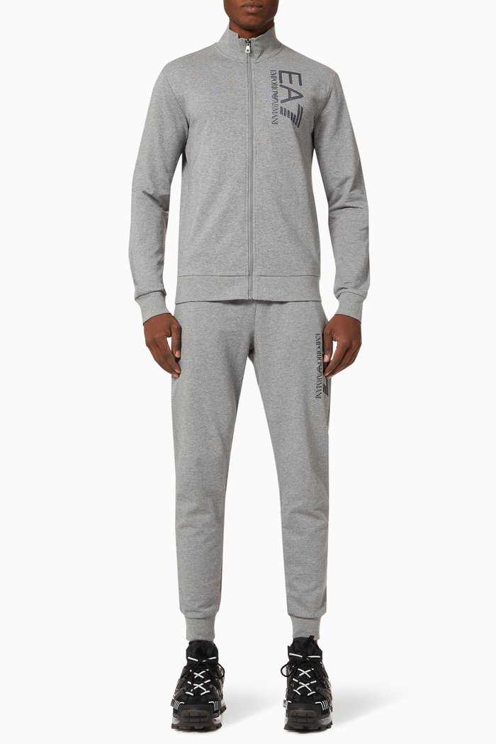 

EA7 Visibility Jersey Tracksuit, Grey