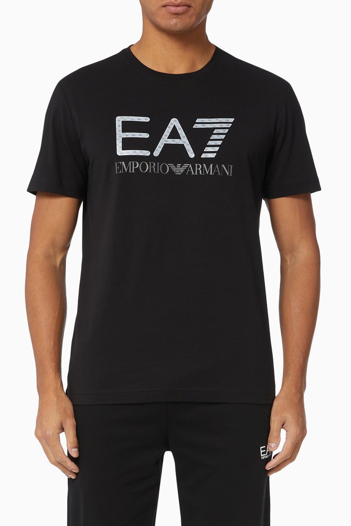 

EA7 Logo Series Jersey T-Shirt, Black