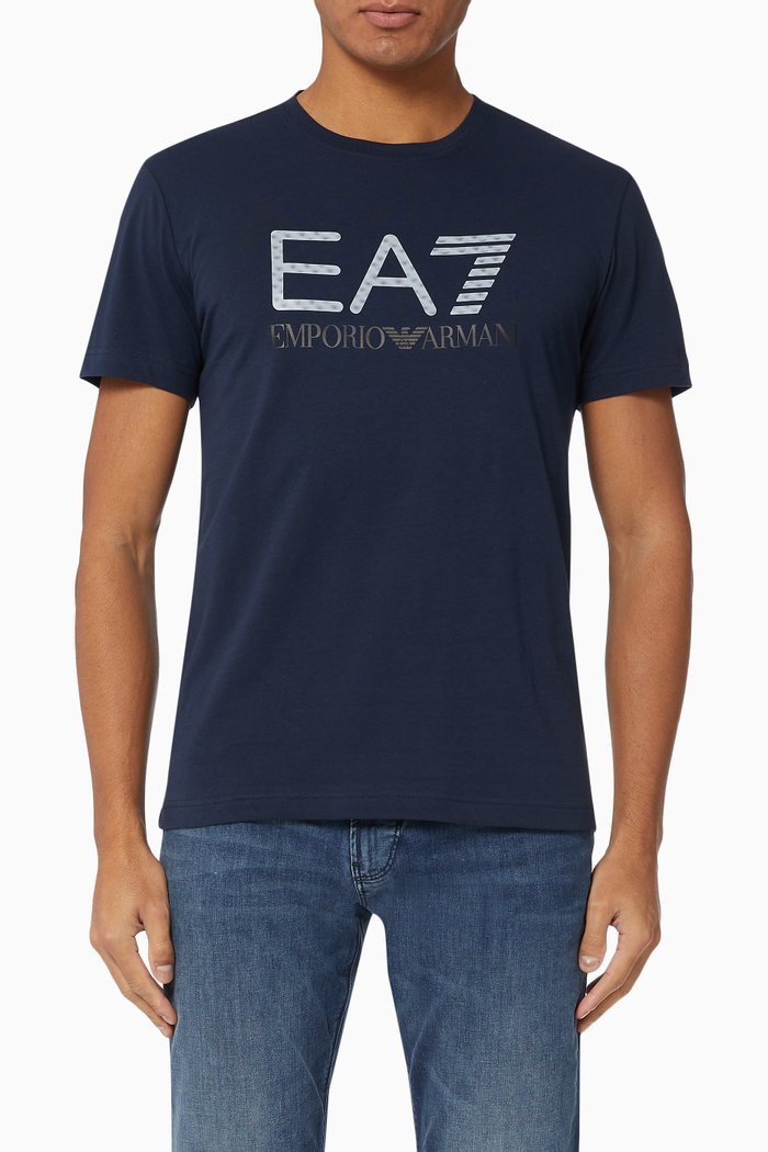 

EA7 Logo Series Jersey T-Shirt, Blue