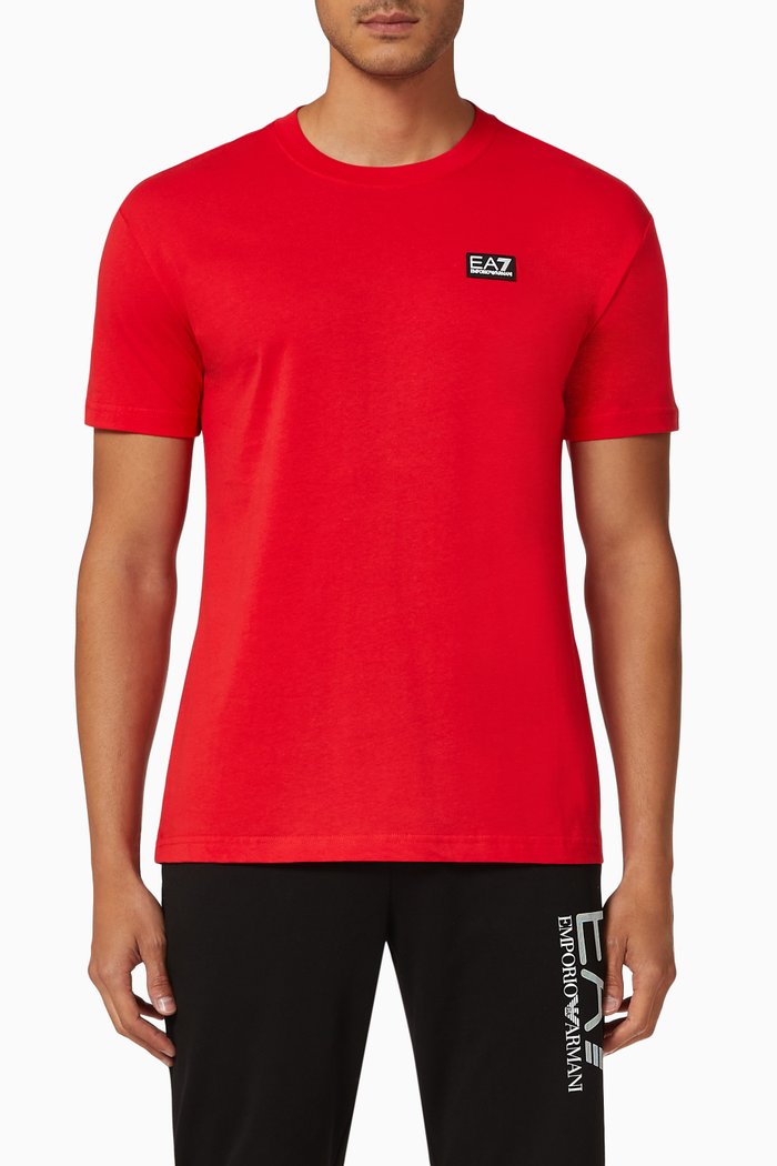 

EA7 Core Identity Jersey T-shirt, Red