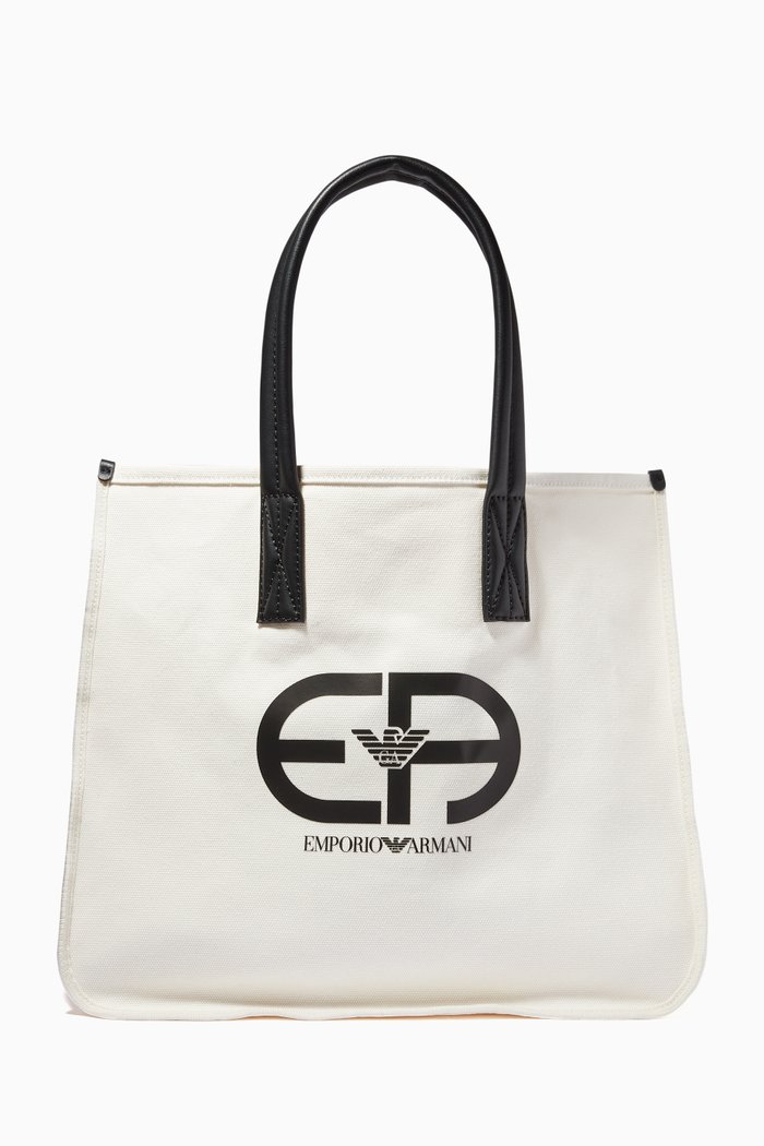 

Reacreate Capsule Tote Bag in Canvas, White