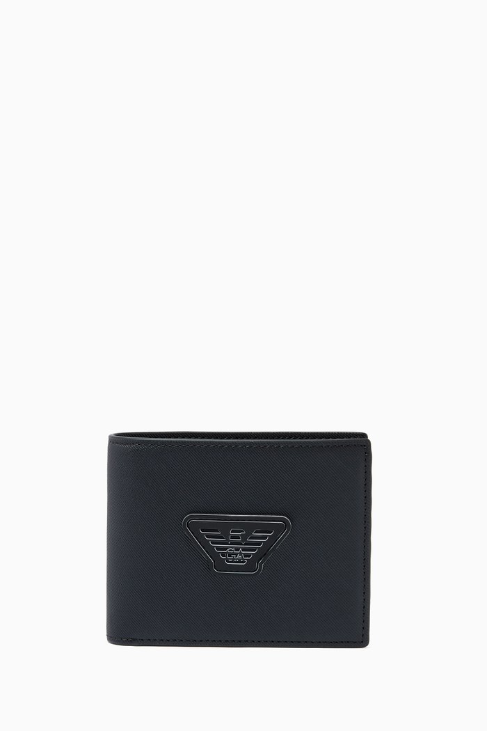 

EA Eagle BiFold Wallet in Eco Leather, Black