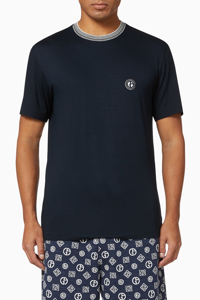 

GA Micro Logo Jersey T-Shirt, Blue