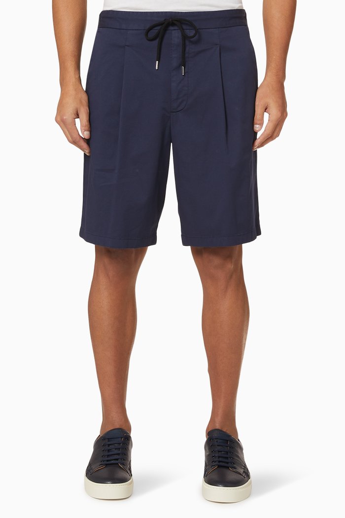 

Stretch Cotton Shorts, Blue
