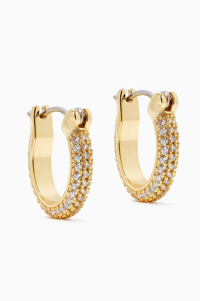 

Pavé Antoinette Huggies, Gold