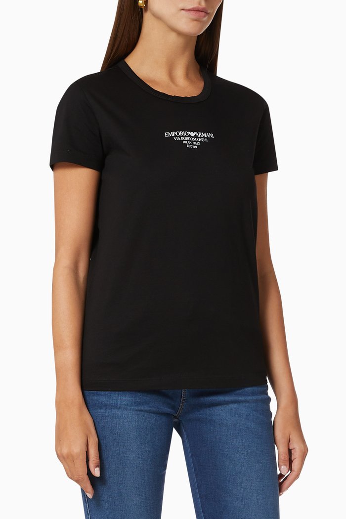 

EA Borgonuovo Jersey T-shirt, Black