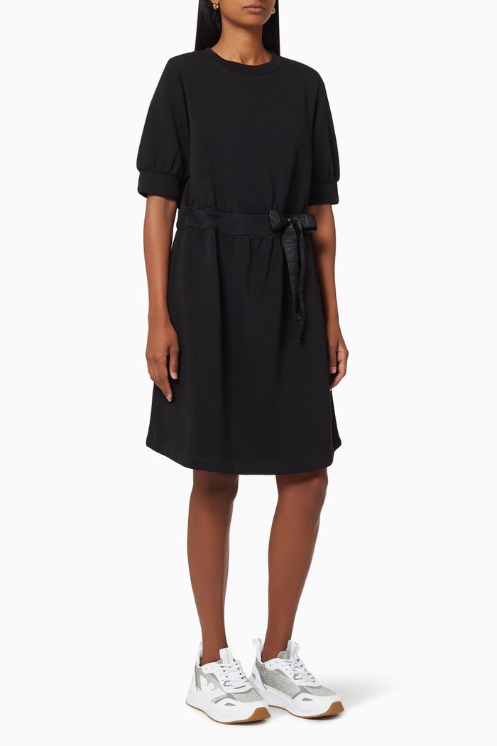 

EA Logo Belt Jersey Dress, Black