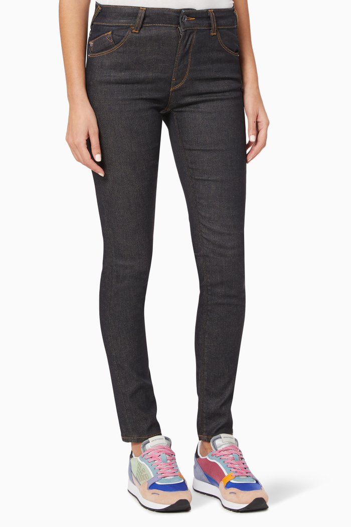 

Skinny Fit Denim Jeans, Blue