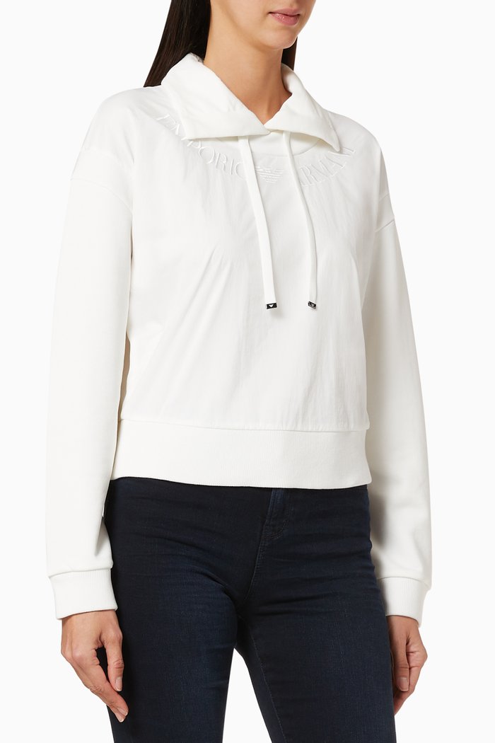 

EA Logo Jersey Sweatshirt, White