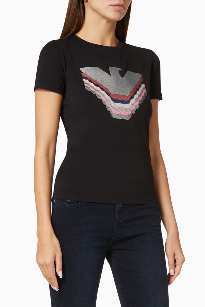 

EA Macro Eagle Jersey T-Shirt, Black