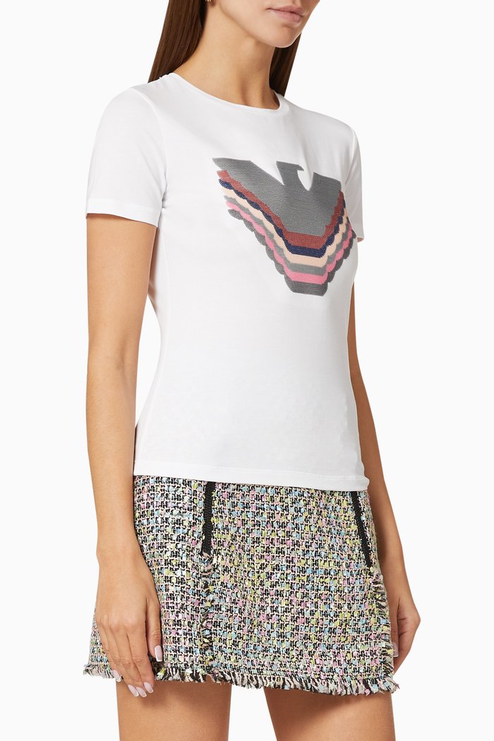 

EA Macro Eagle Jersey T-Shirt, White