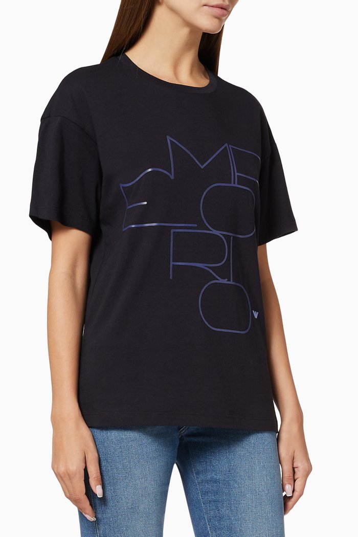 

EA Stencil Text Jersey T-Shirt, Blue