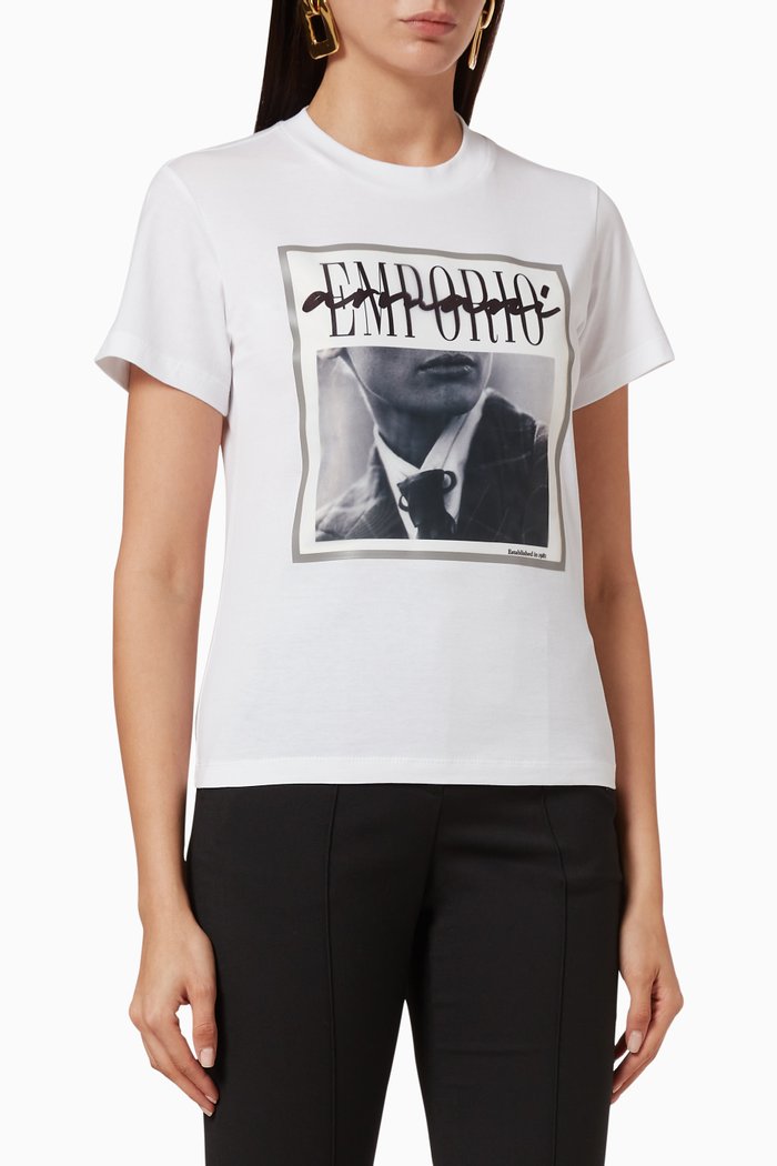 

EA Model Photo Jersey T-shirt, White