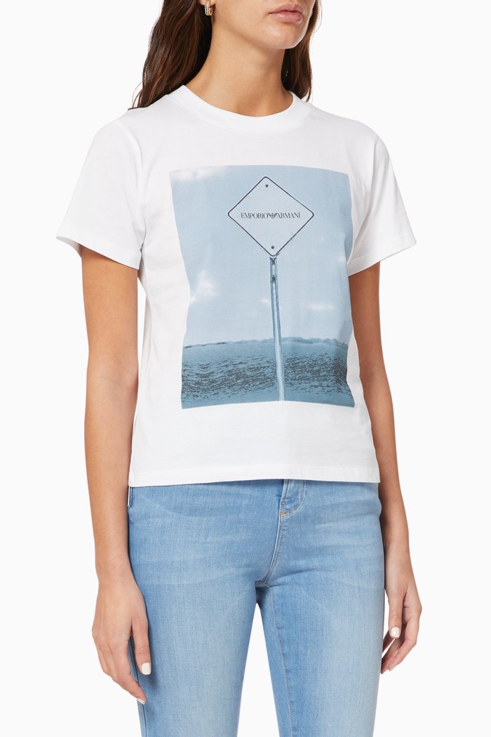 

EA Sign Post Jersey T-Shirt, White