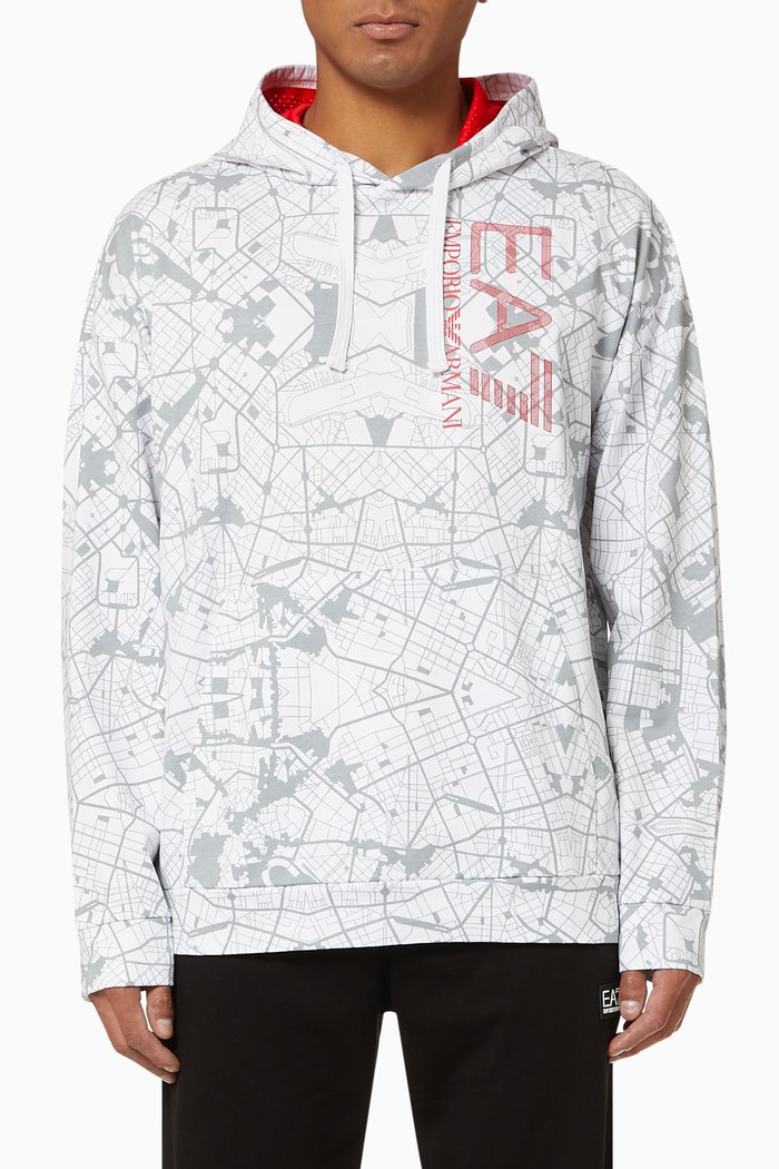 EA7 Visibility Jersey Sweatshirt, White