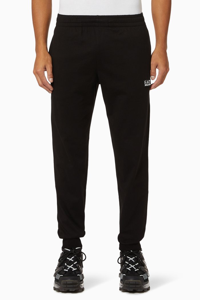 

EA7 Core Identity Jersey Sweatpants, Black