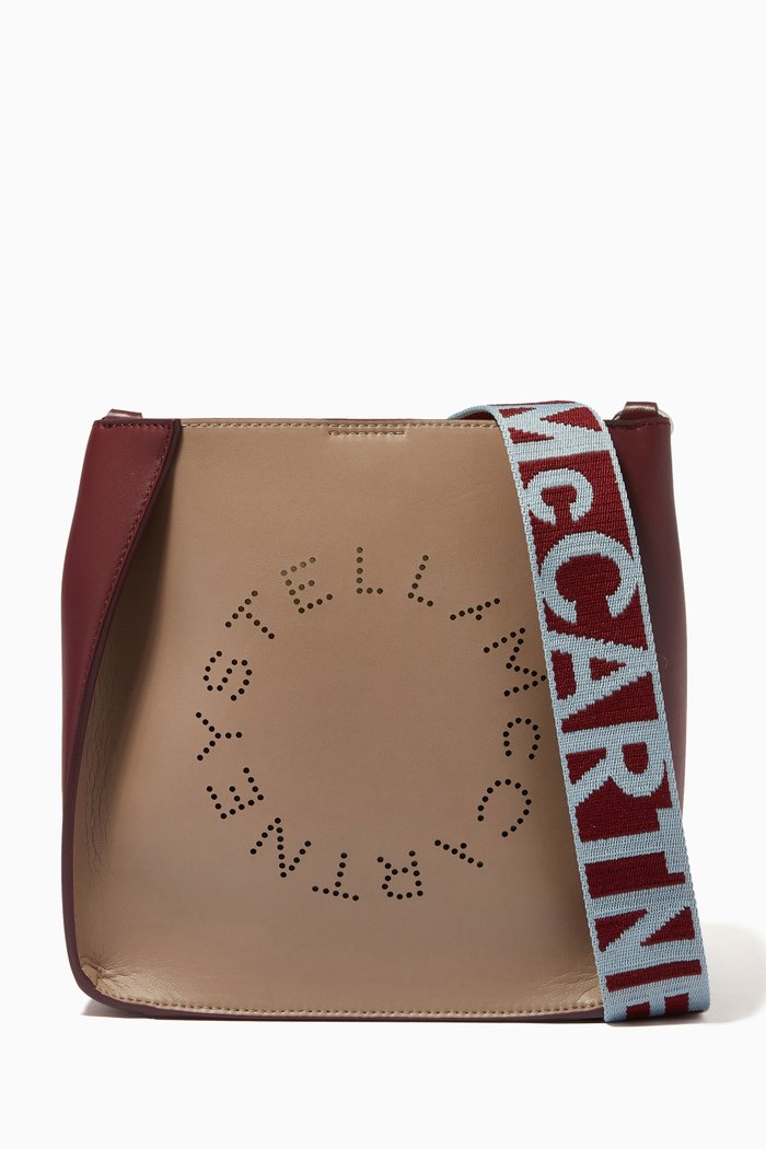 

Stella Logo Shoulder Bag in Eco Alter Nappa, Burgundy