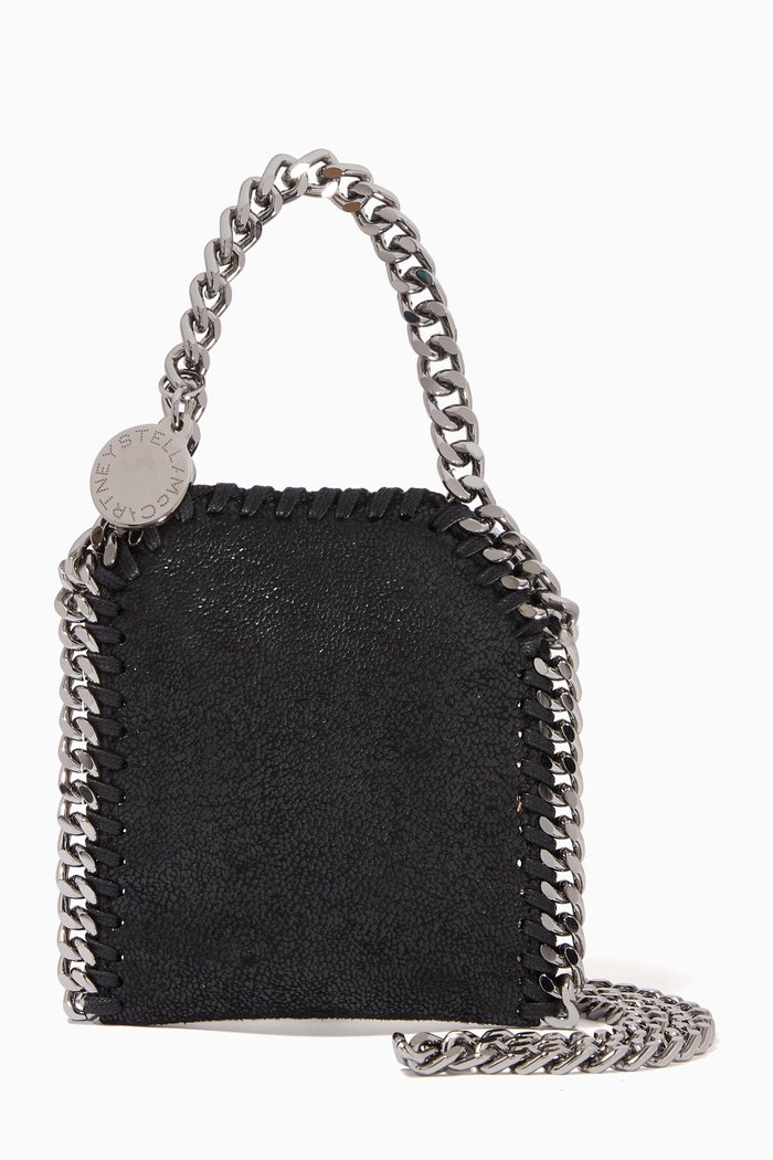 

Micro Falabella Crossbody Bag in Shaggy Deer, Black