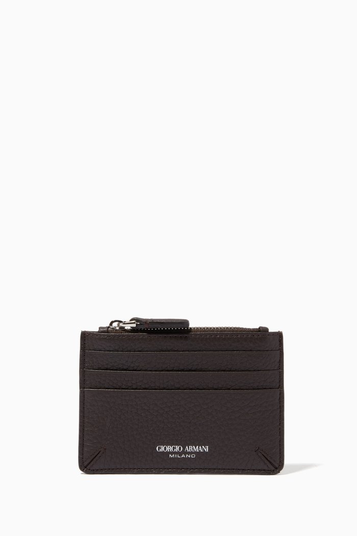 

La Prima Cardholder in Tumbled Leather, Brown