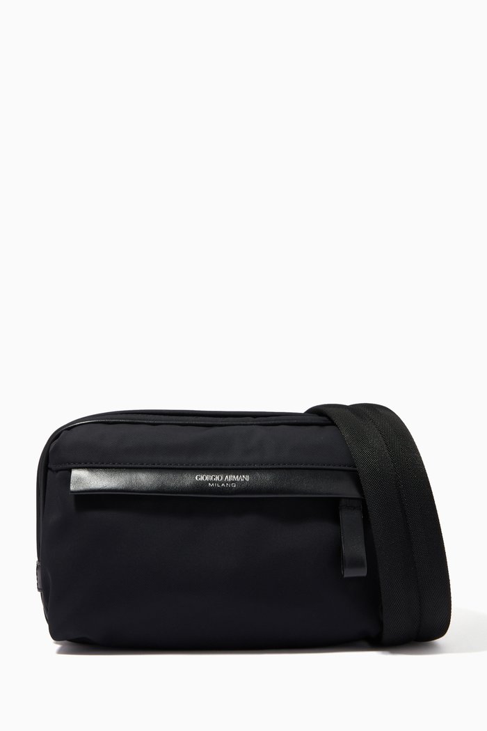 

GA Crossbody Bag in Nylon, Black