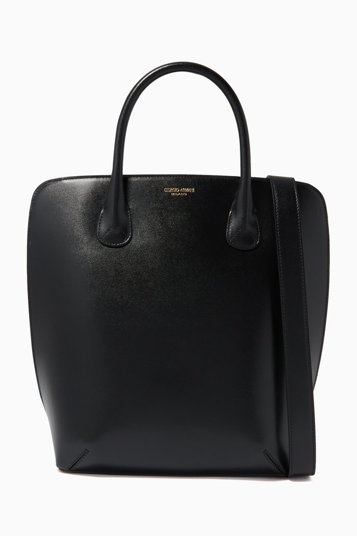 

La Prima Handbag in Palmelatto Leather, Black