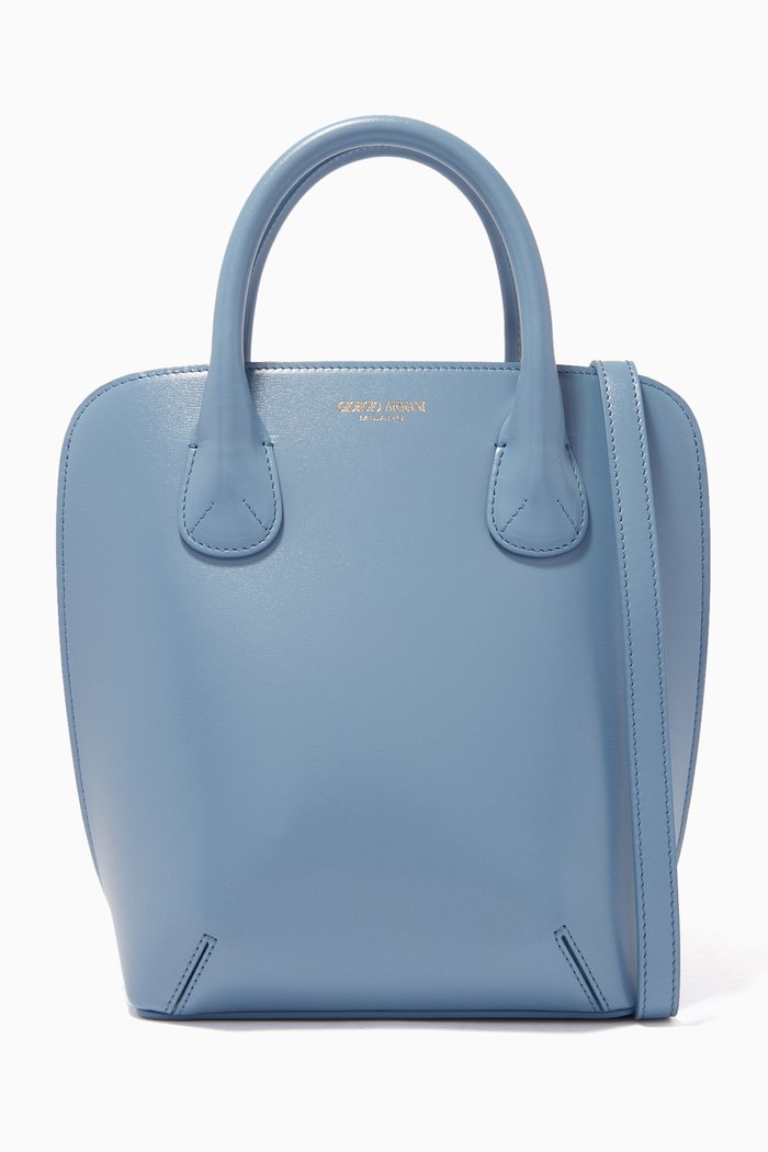 

La Prima Handbag in Palmelatto Leather, Blue
