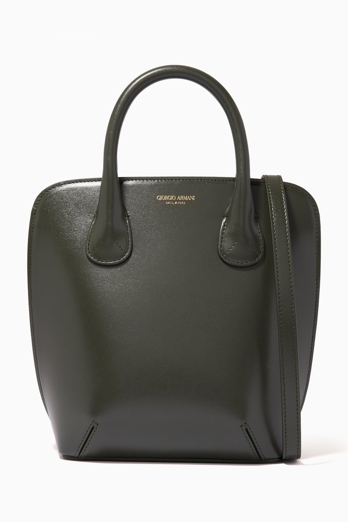 

La Prima Handbag in Palmelatto Leather, Green