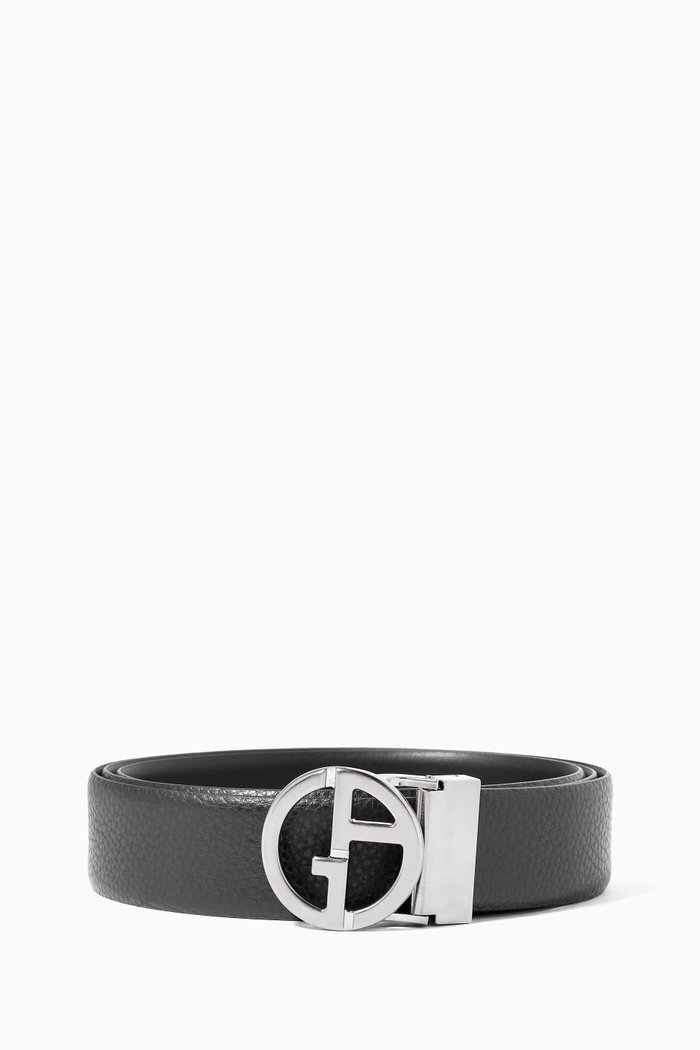 

GA Reversible Belt in Leather, Black