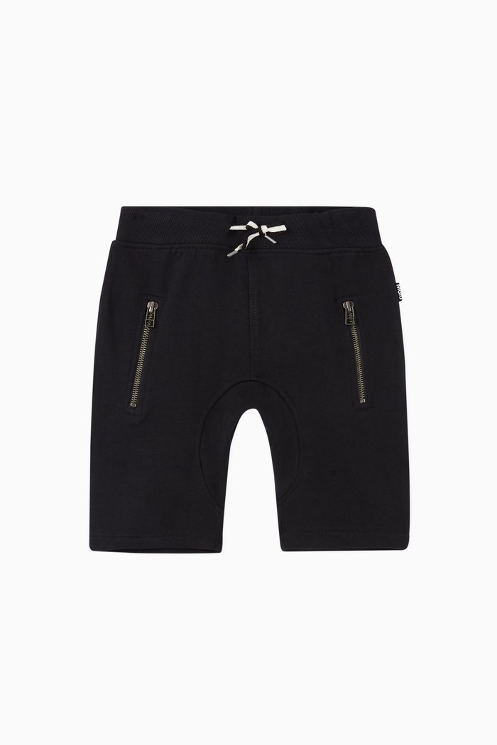 

Ashton Cotton Viscose Shorts, Black