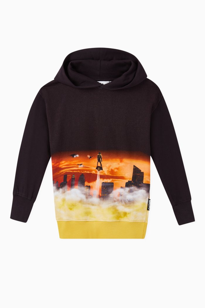 

Mozzy Organic Cotton Hoodie, Black