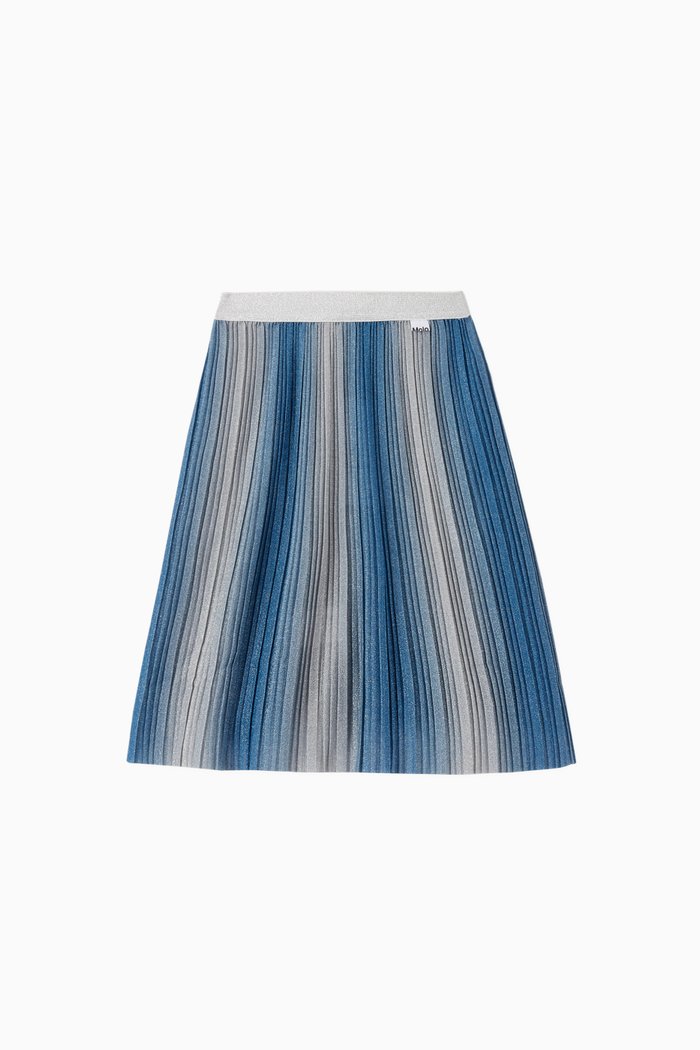 

Bailini Pleated Lurex Skirt, Blue