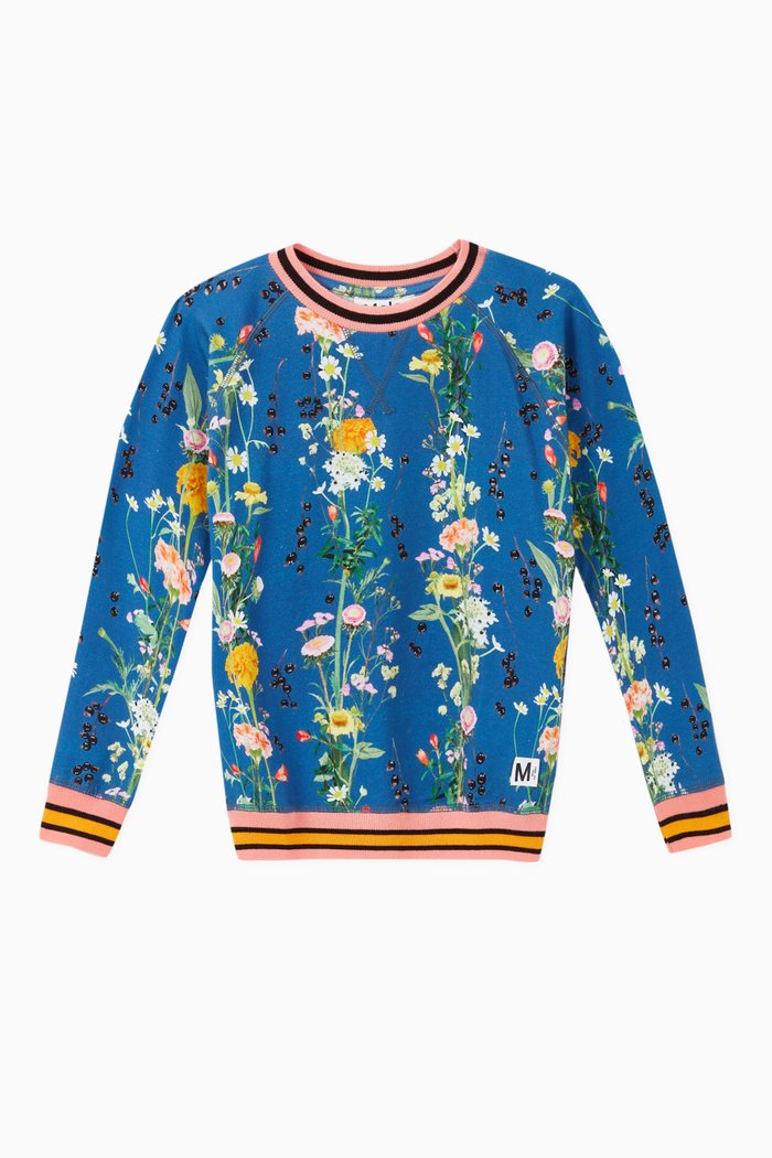 

Raewyn Organic Cotton Jersey Sweatshirt, Blue