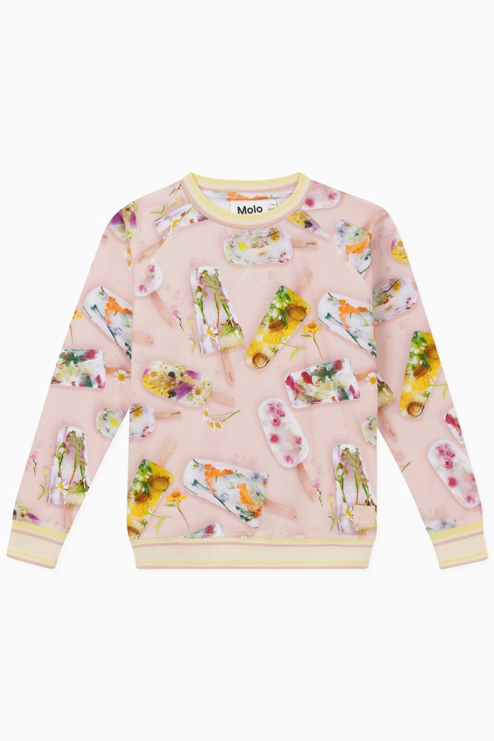 

Raewyn Sweatshirt in Organic Cotton, Pink