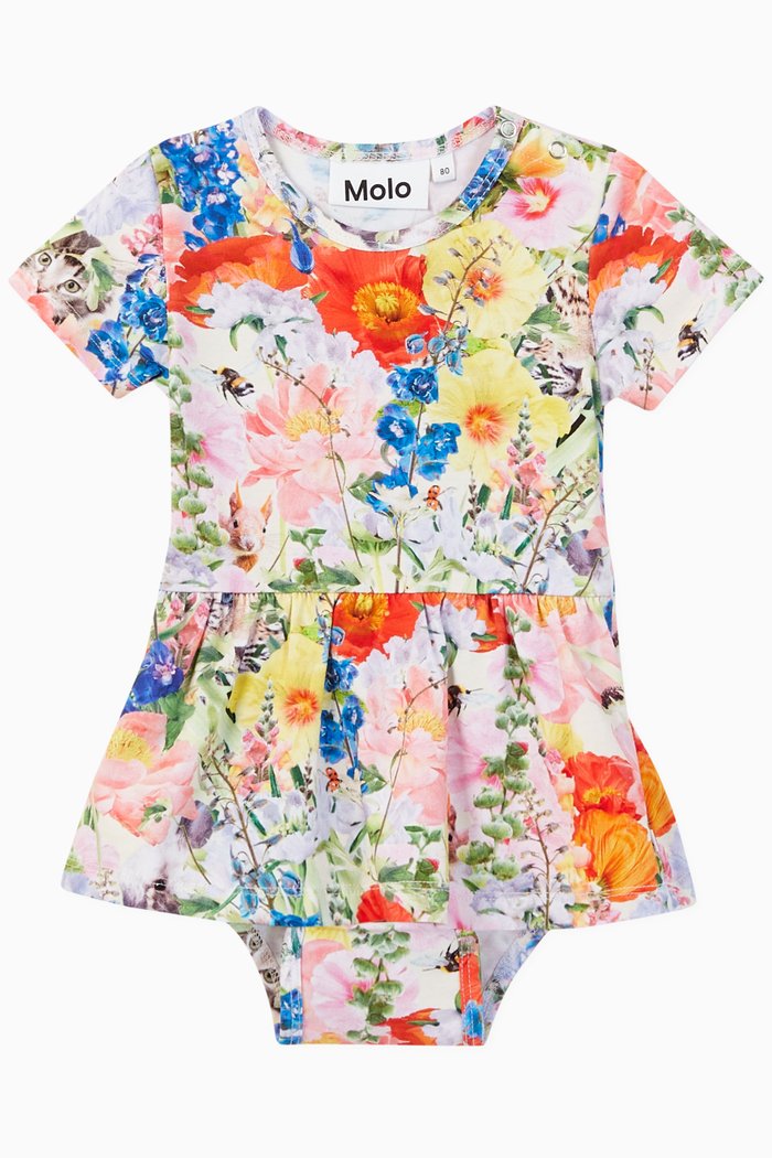 

Frannie Organic Cotton Jersey Bodysuit, Multicolour
