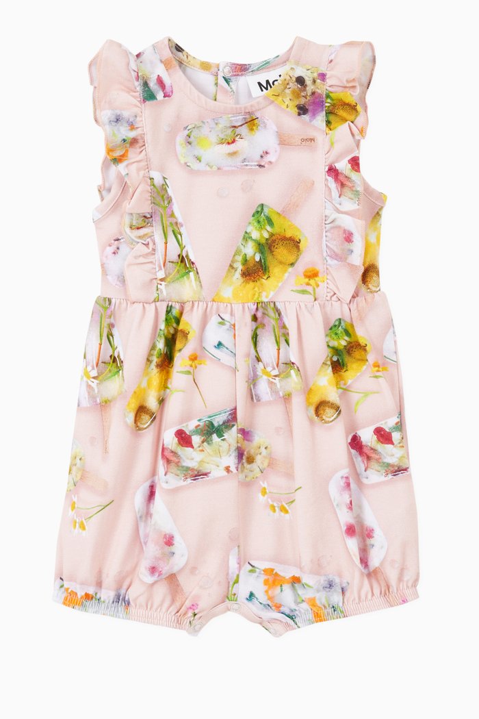 

Felicia Romper in Organic Cotton, Pink