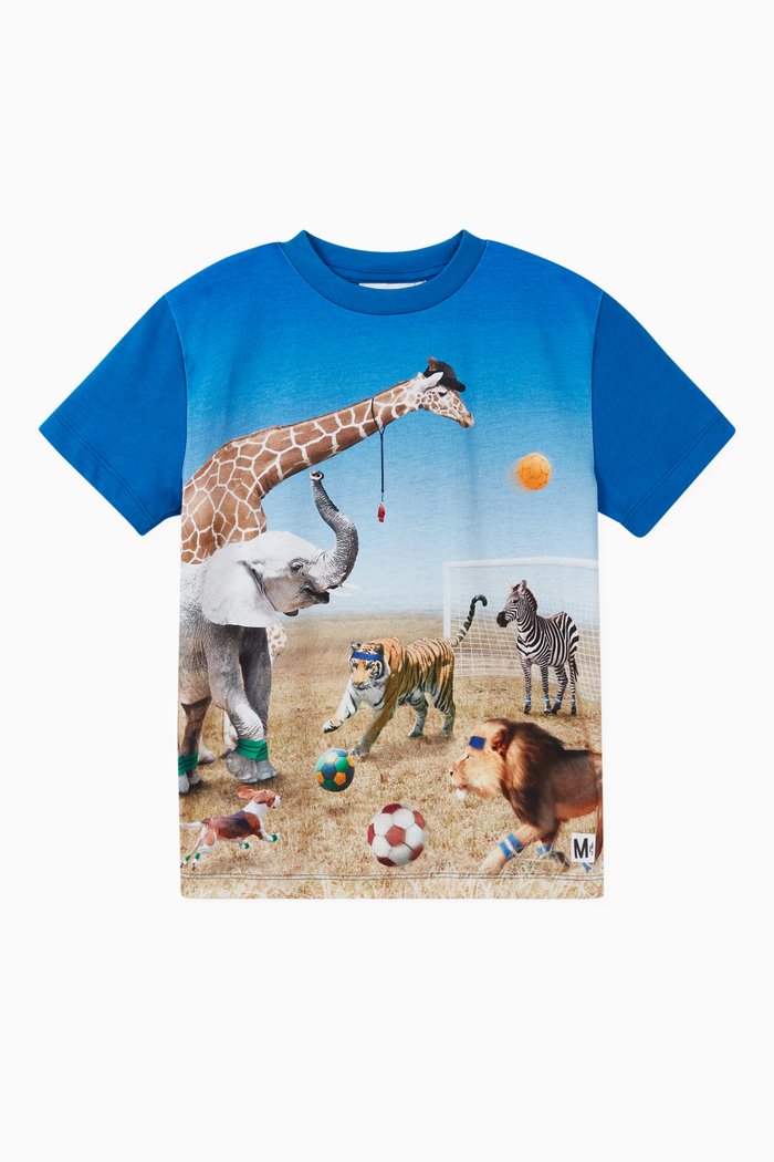 

Roxo Organic Cotton Jersey T-shirt, Blue