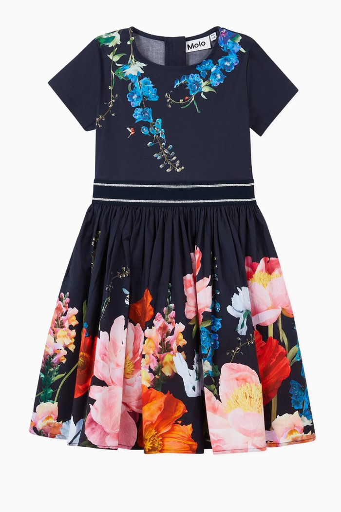 

Candy Organic Cotton Poplin Dress, Blue