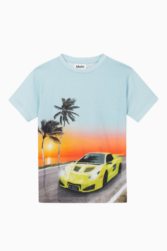 

Rasmus T-shirt in Organic Cotton, Blue