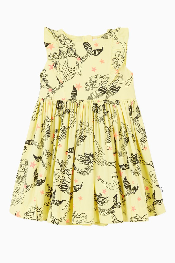 

Chika Dress in Organic Cotton, Yellow