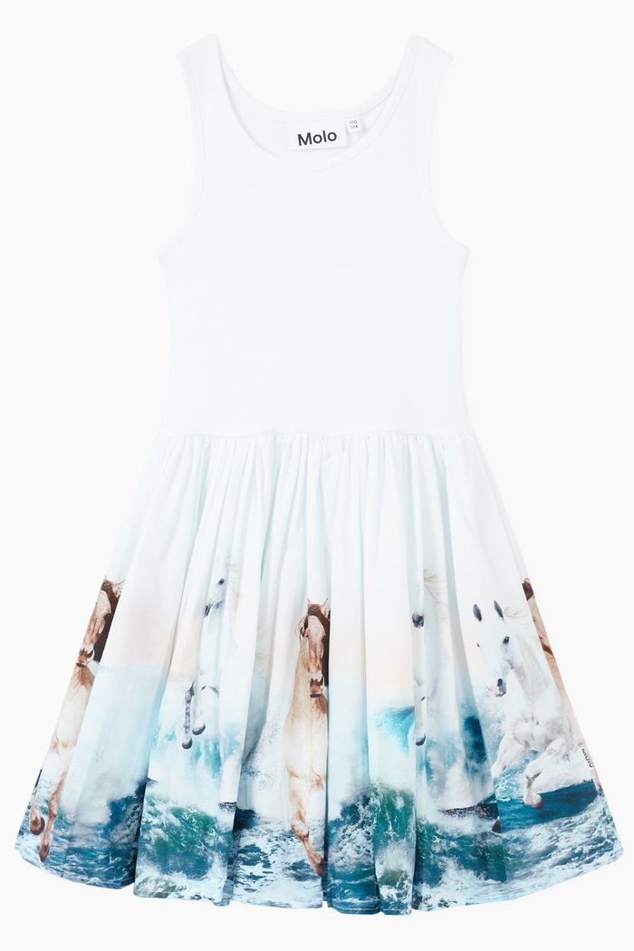 Cassandra Dress in Organic Cotton, White