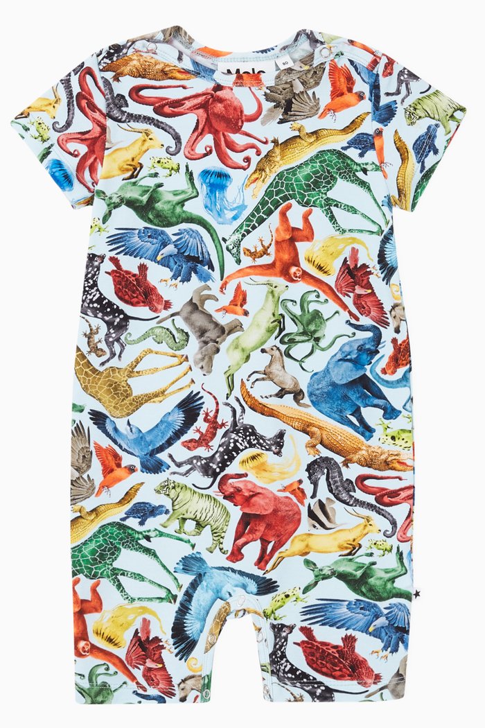 

Felton Organic Cotton Jersey Romper, Multicolour