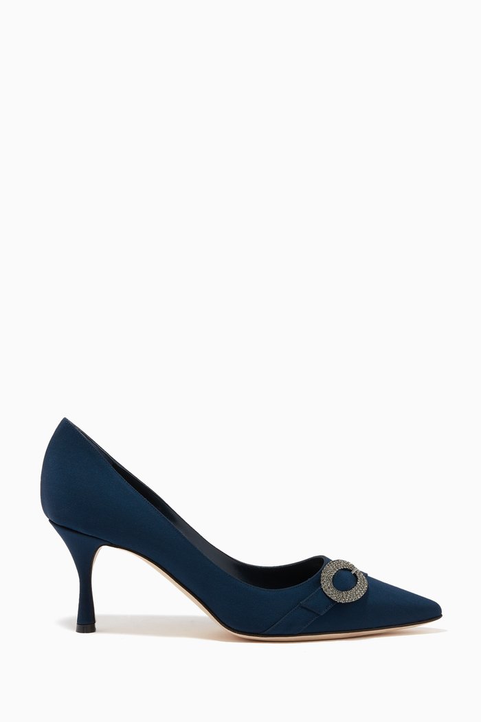 

Codalunga 70 Pumps in Satin, Blue