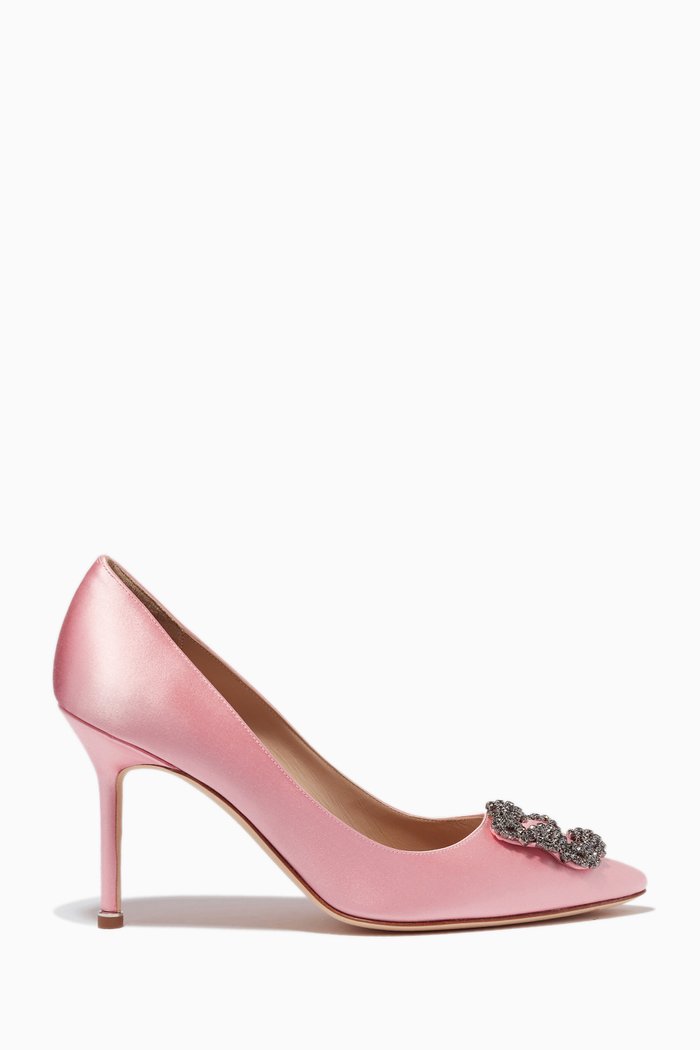 

Hangisi 90 Pumps in Satin, Pink