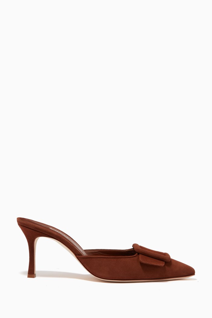 

Maysale 70 Mules in Suede, Brown