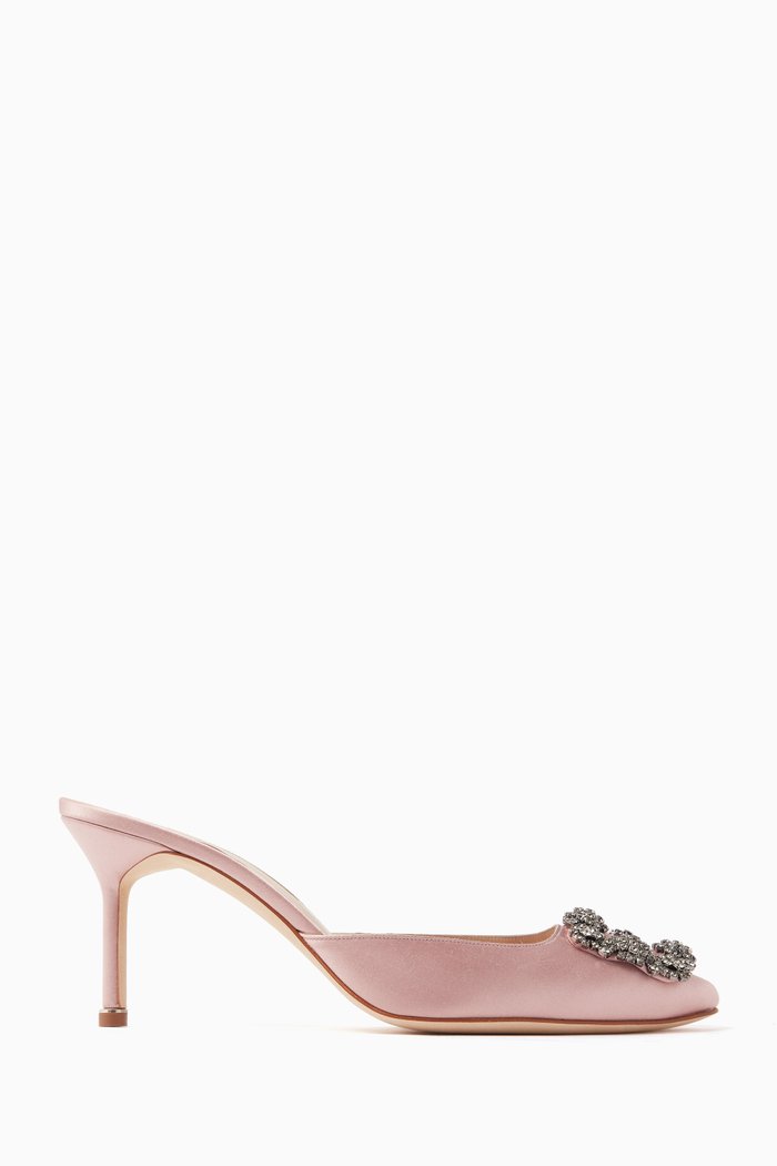

Hangisimu 70 Mules in Satin, Purple