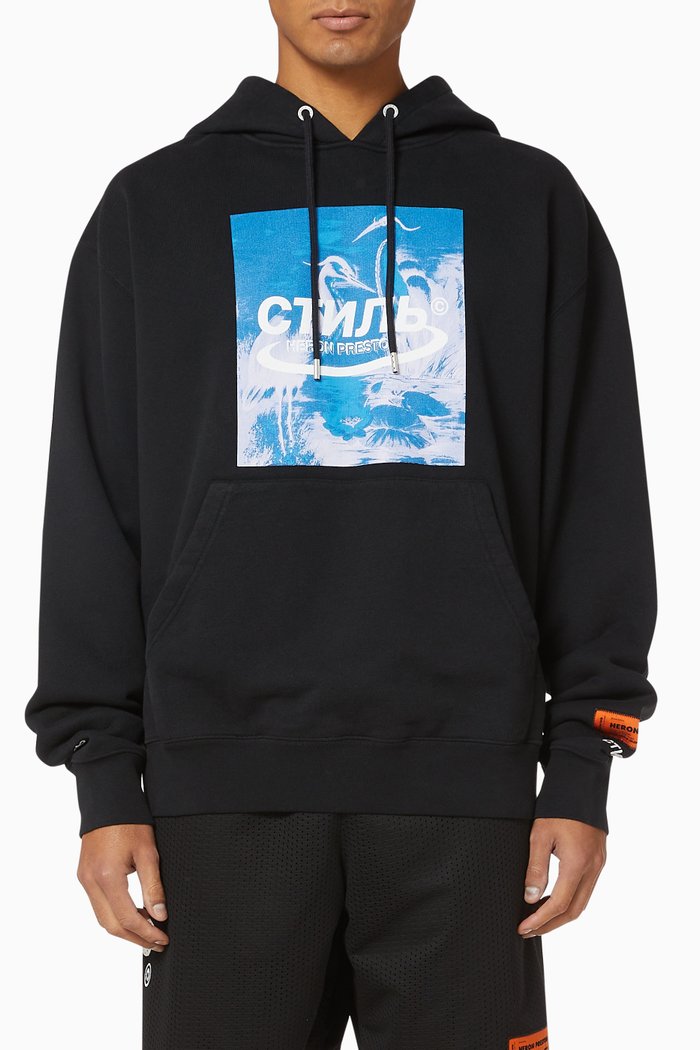 

Halo Cotton Hoodie, Black
