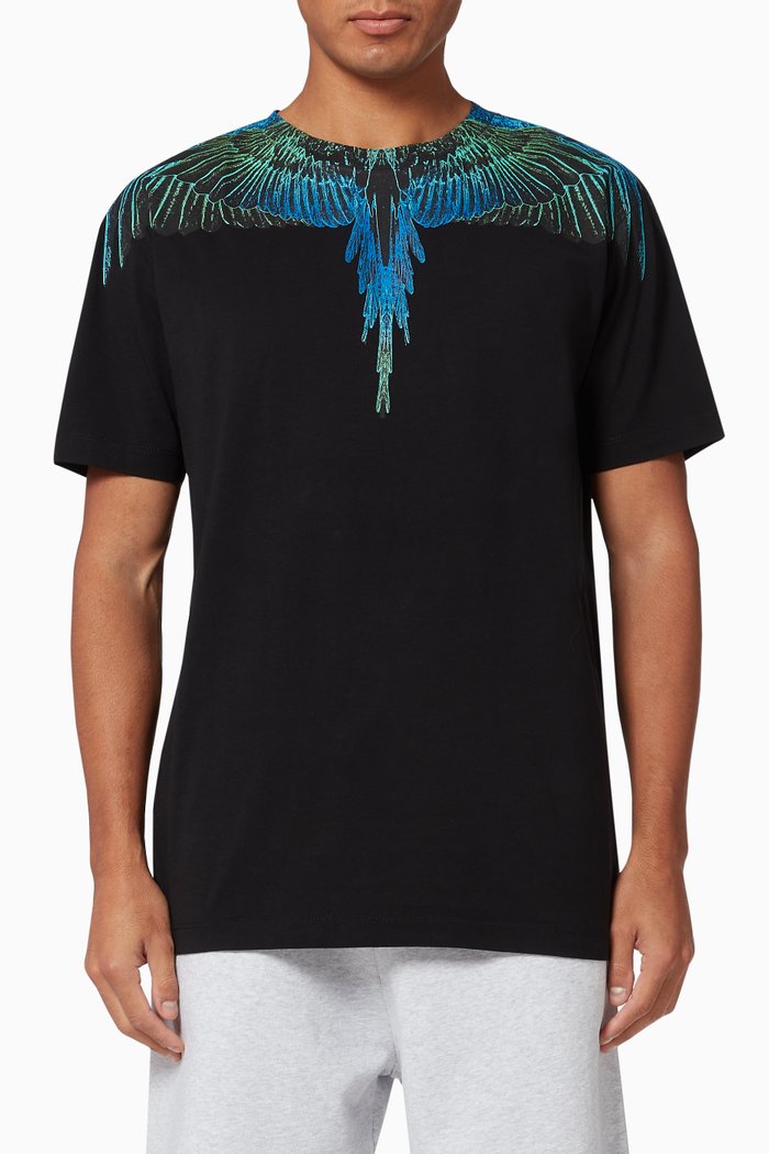 

Wings Cotton T-Shirt, Black